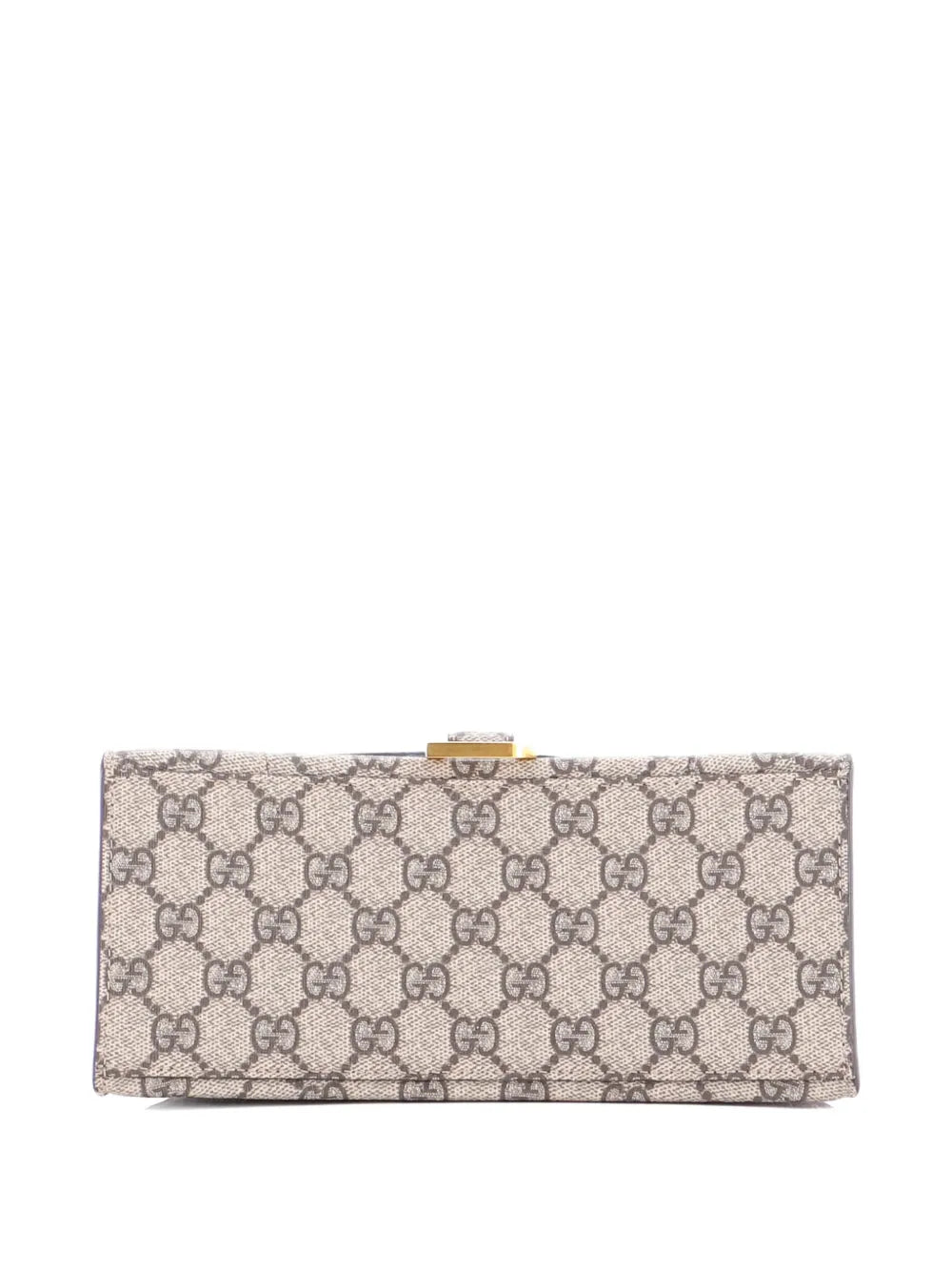 Balenciaga X GUCCI GG Supreme Monogram Small Hourglass Top Handle Bag Beige Ebony