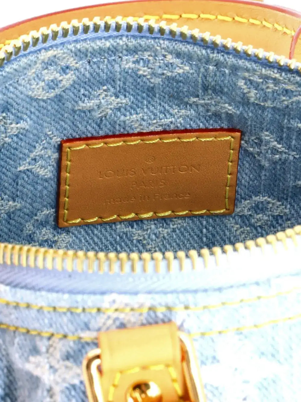 Louis Vuitton Pre-Owned Speedy Bandouliere NM Bag Monogram Denim Sky Nano satchel