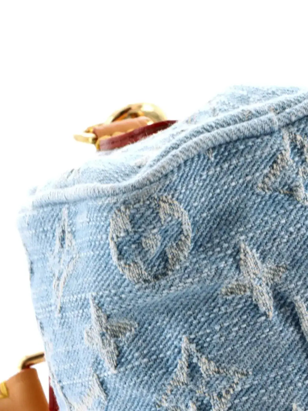 Louis Vuitton Pre-Owned Speedy Bandouliere NM Bag Monogram Denim Sky Nano satchel