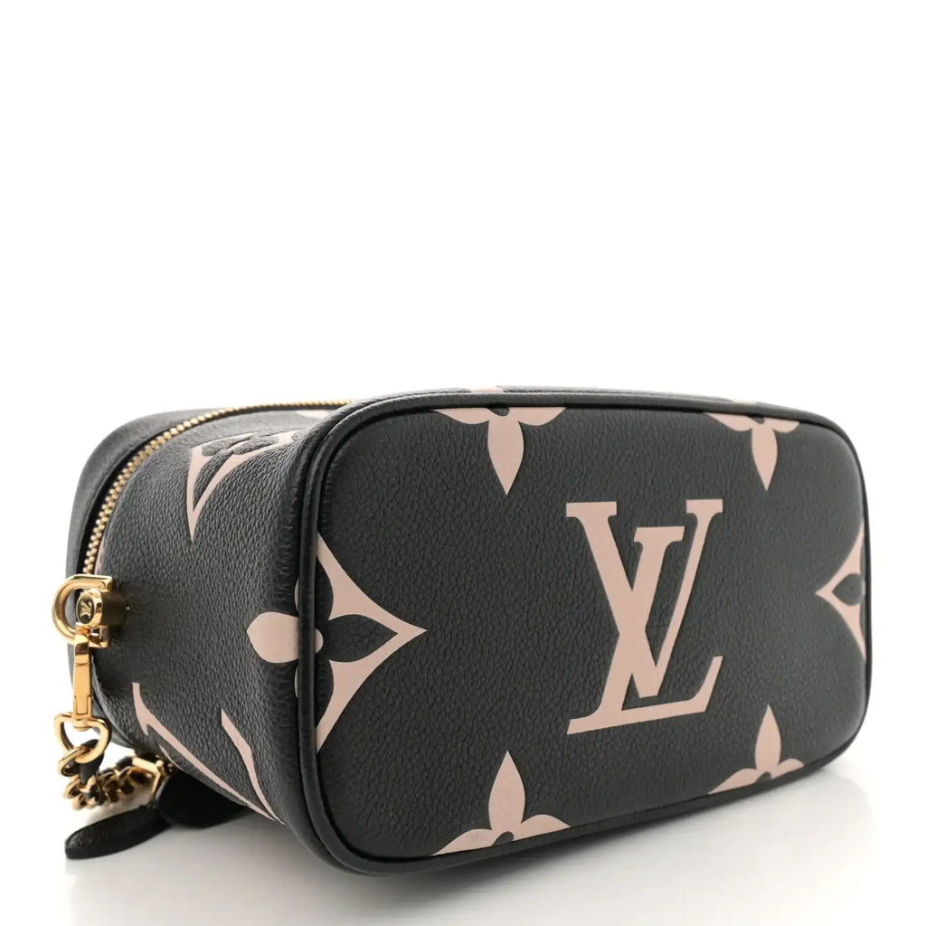 Louis Vuitton Empreinte Monogram Giant Vanity PM Black Beige Sold