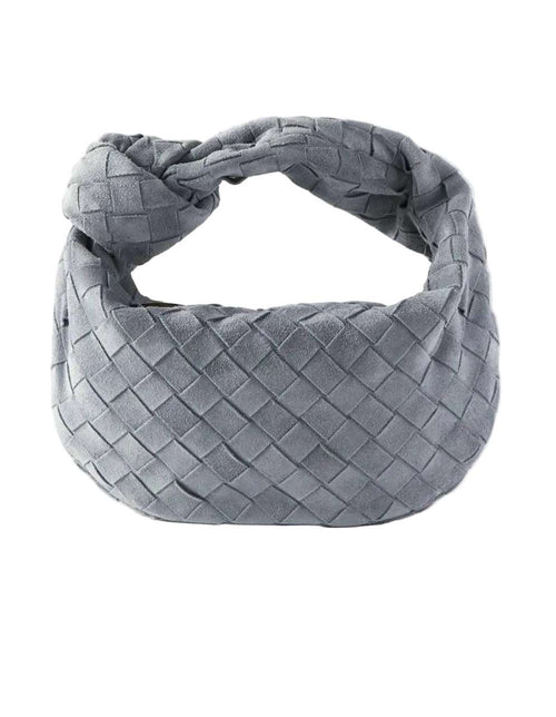 Bottega Veneta Mini Jodie bag crafted from black Intrecciato leather