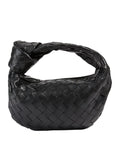Bottega Veneta Mini Jodie bag crafted from black Intrecciato leather