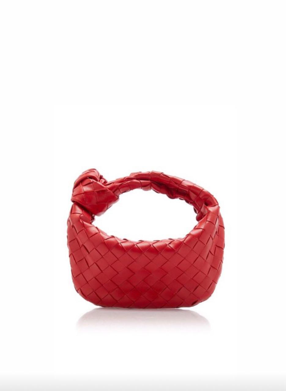 Bottega Veneta Mini Jodie bag crafted from black Intrecciato leather