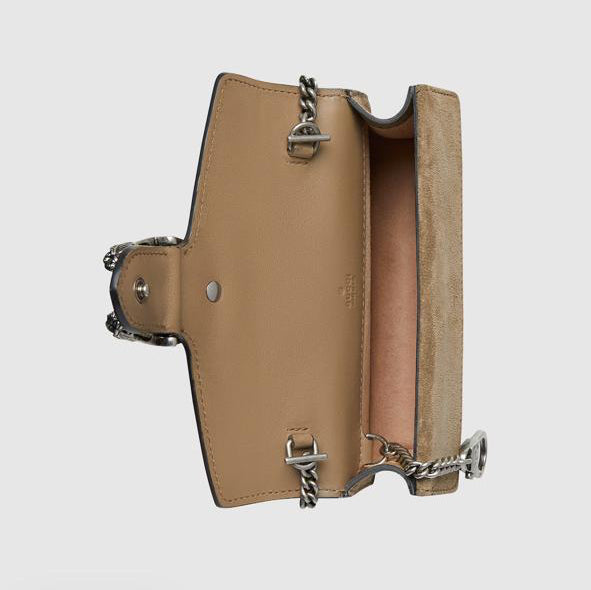 Gucci Dionysus Super Mini Bag – GG Supreme Canvas with Silver-Tone Hardware