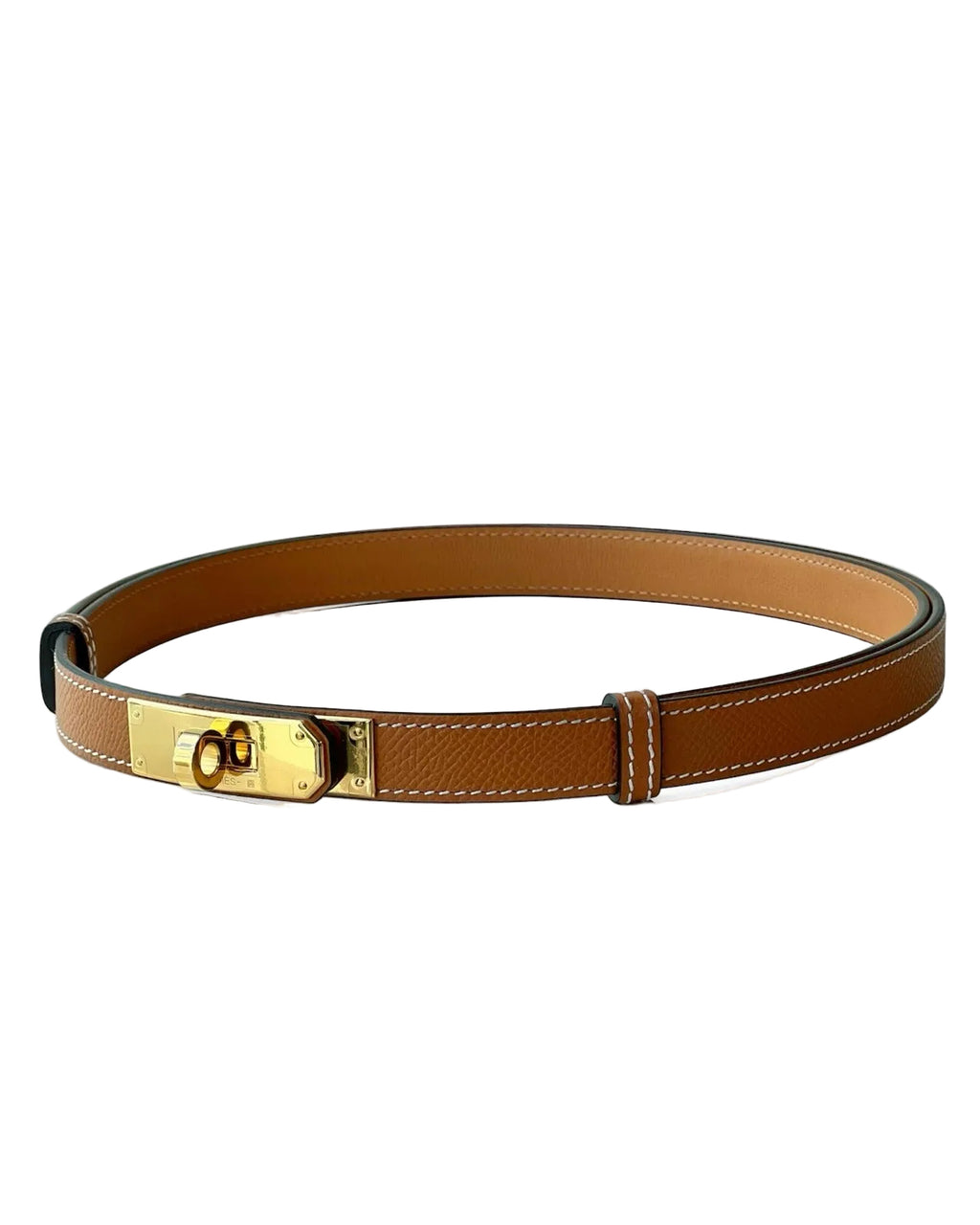 Hermès Kelly 18 Belt in Epsom Leather – Étoupe with Brushed Gold Hardware