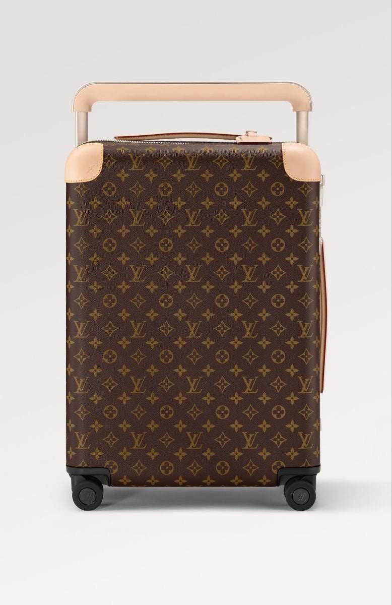Louis Vuitton Horizon 55 Carry-On Suitcase Monogram Canvas Limited Edition Faces Pattern Brown