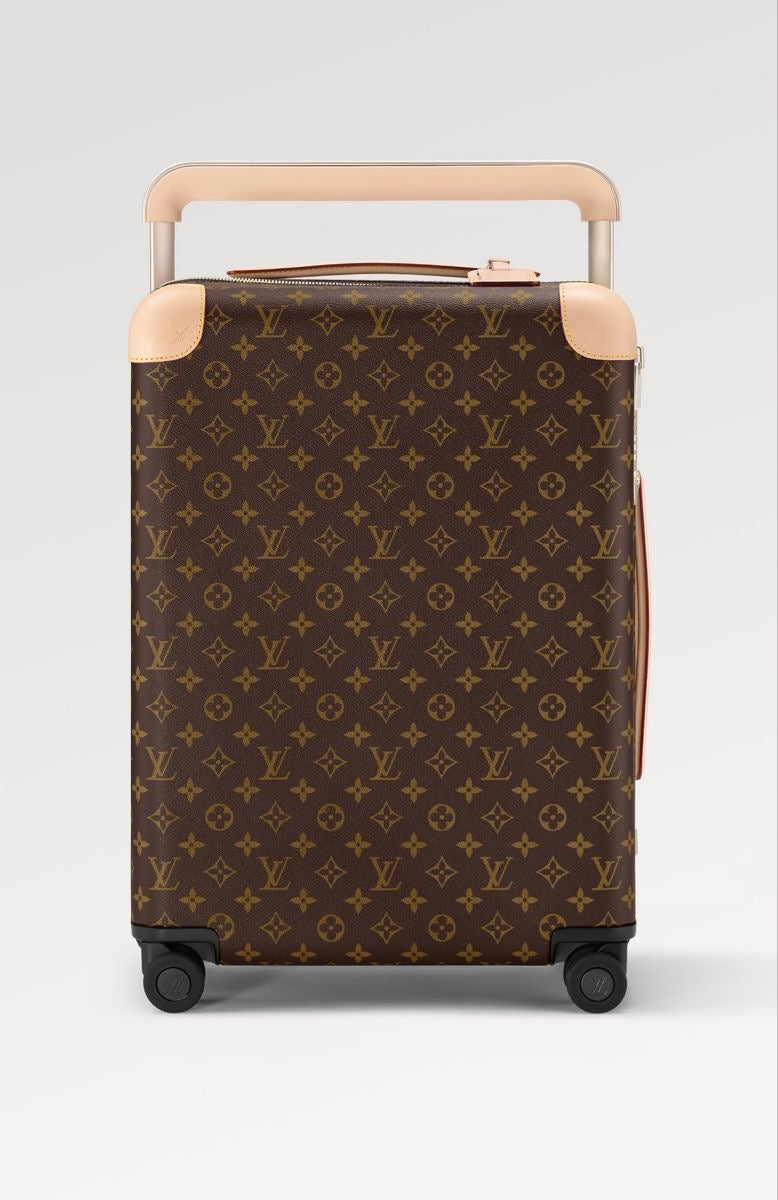 Louis Vuitton Horizon 55 Carry-On Suitcase Monogram Canvas Limited Edition Faces Pattern Brown