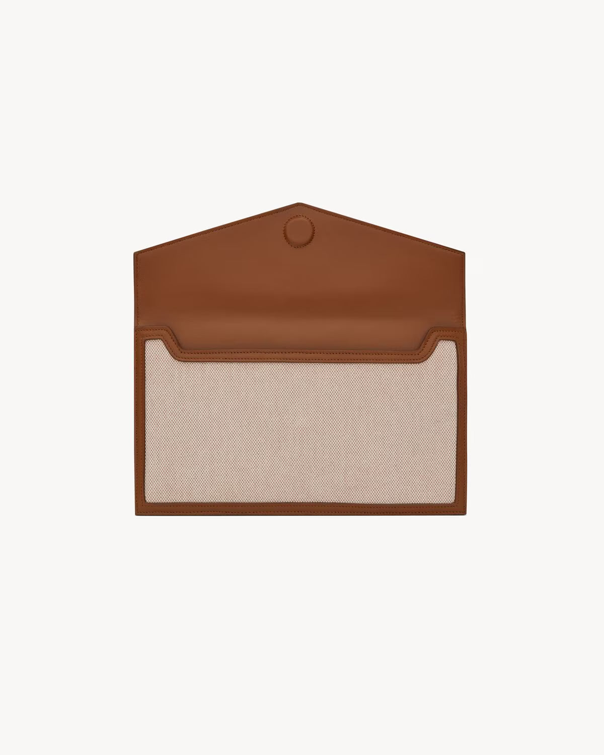 Saint Laurent Cloth clutch bag  Beige, Cloth