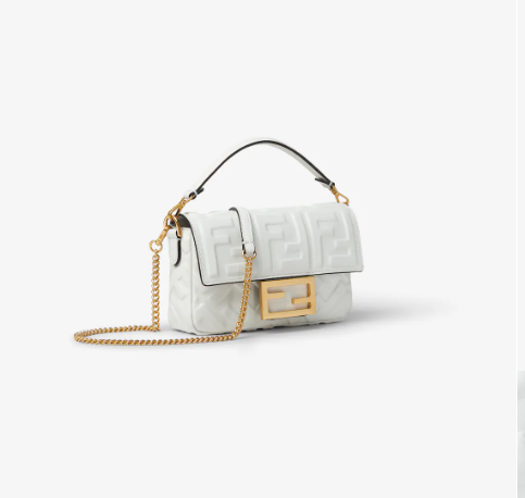 Baguette Mini® Bag white leather bag
