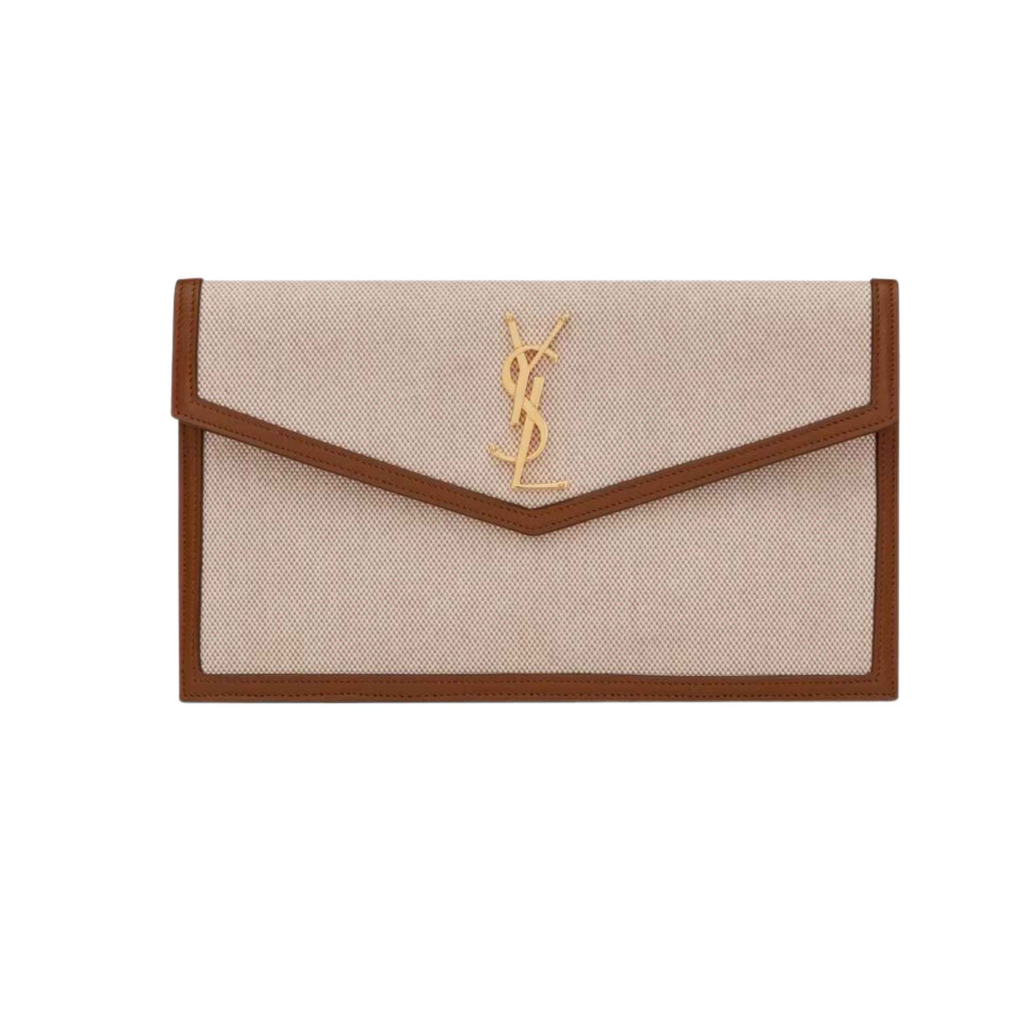 Saint Laurent Cloth clutch bag  Beige, Cloth