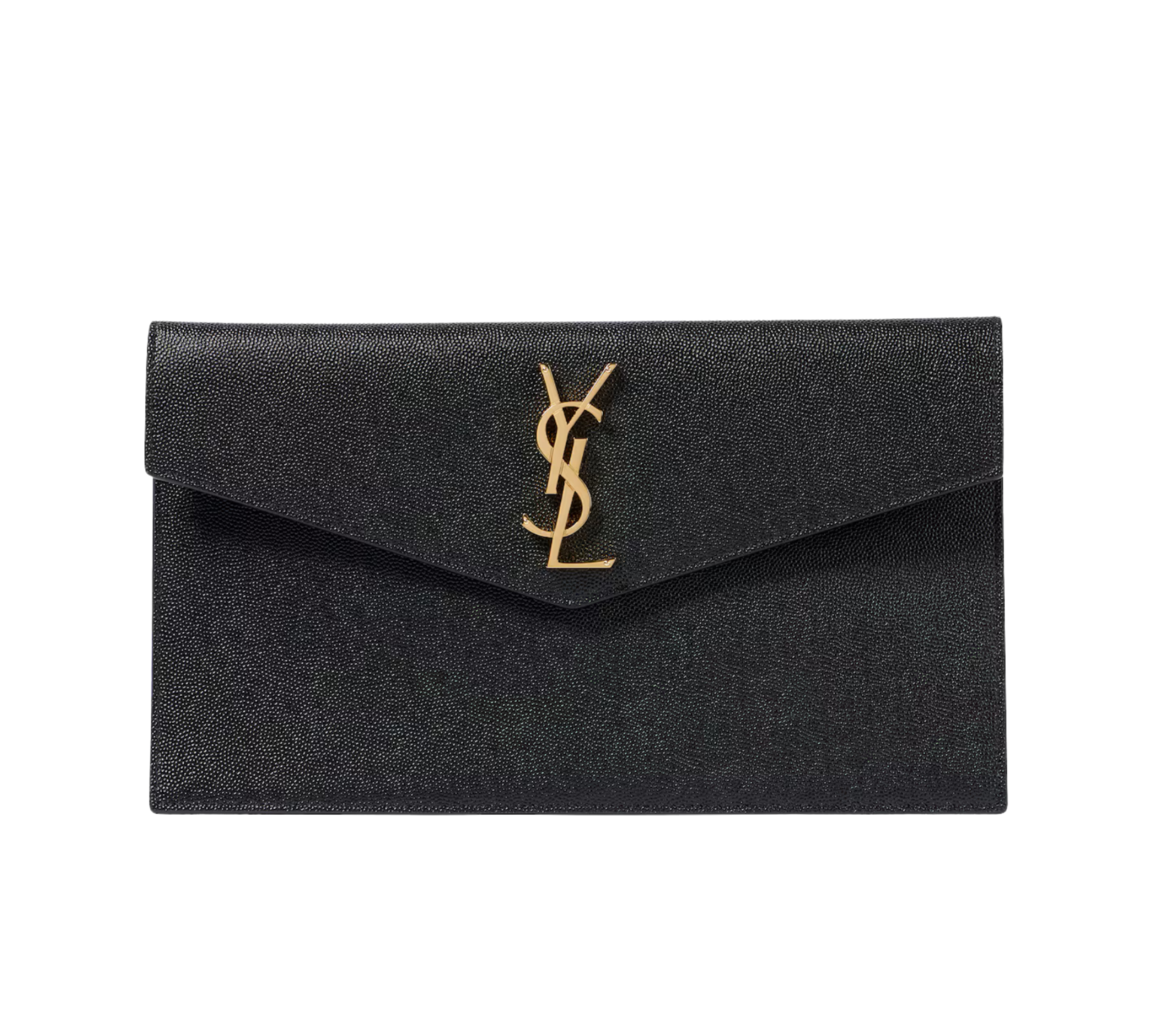 Saint Laurent Grain De Poudre Uptown Pouch Black