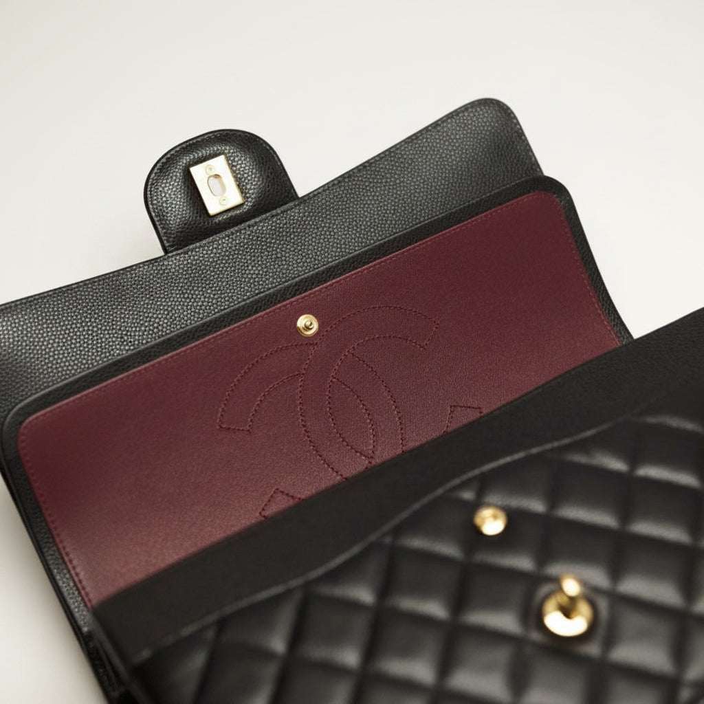 Chanel Small Classic Handbag with quilted design and gold-tone hardware 
