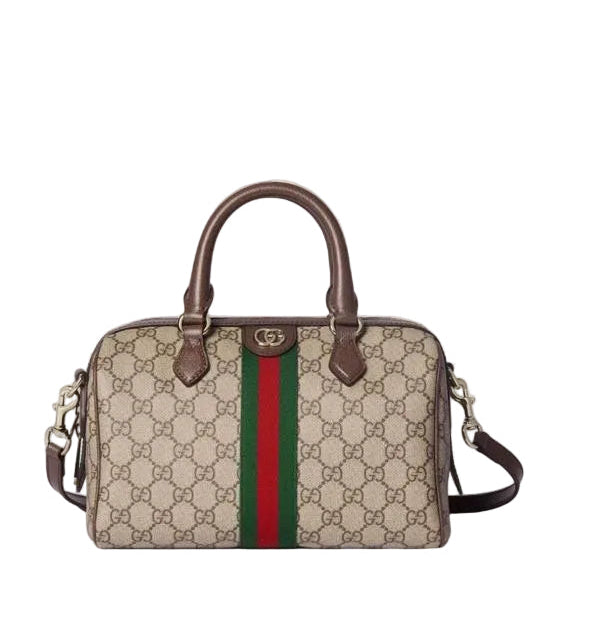 Gucci Ophidia GG Medium Shoulder Bag – GG Supreme Canvas with Web Stripe