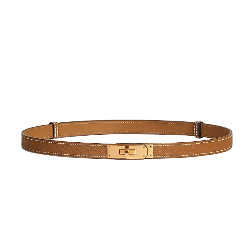 Hermès Kelly 18 Belt in Epsom Leather – Étoupe with Brushed Gold Hardware