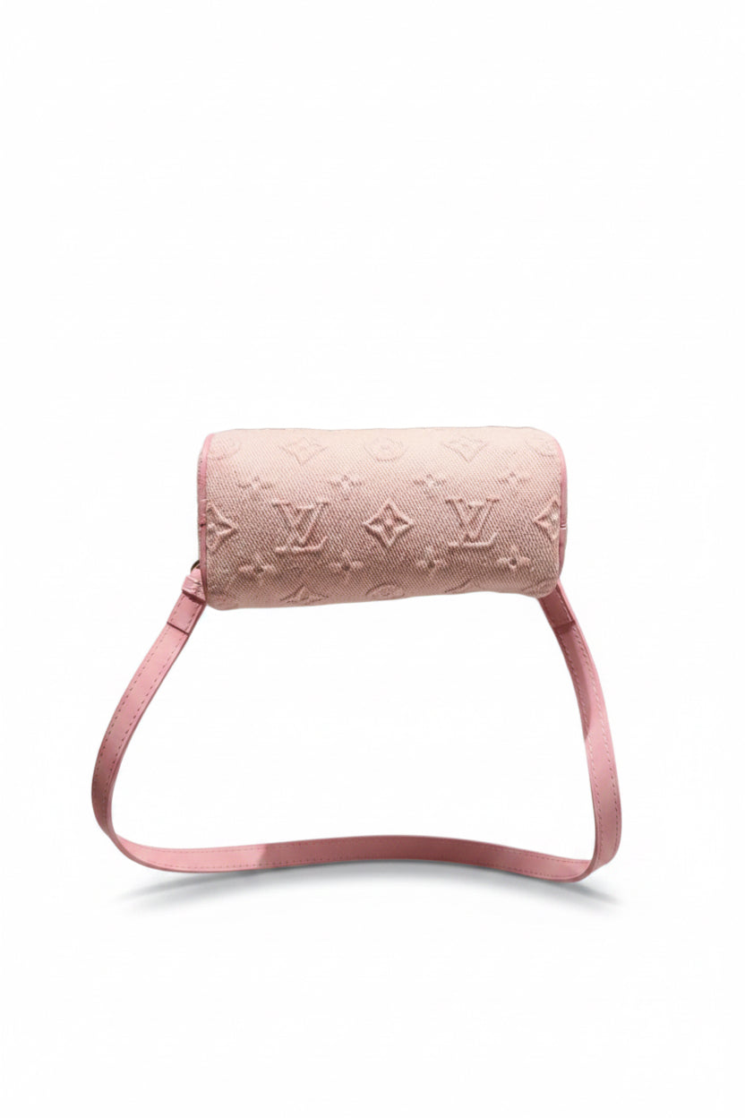 Louis Vuitton Nano Speedy in Pink Monogram Denim