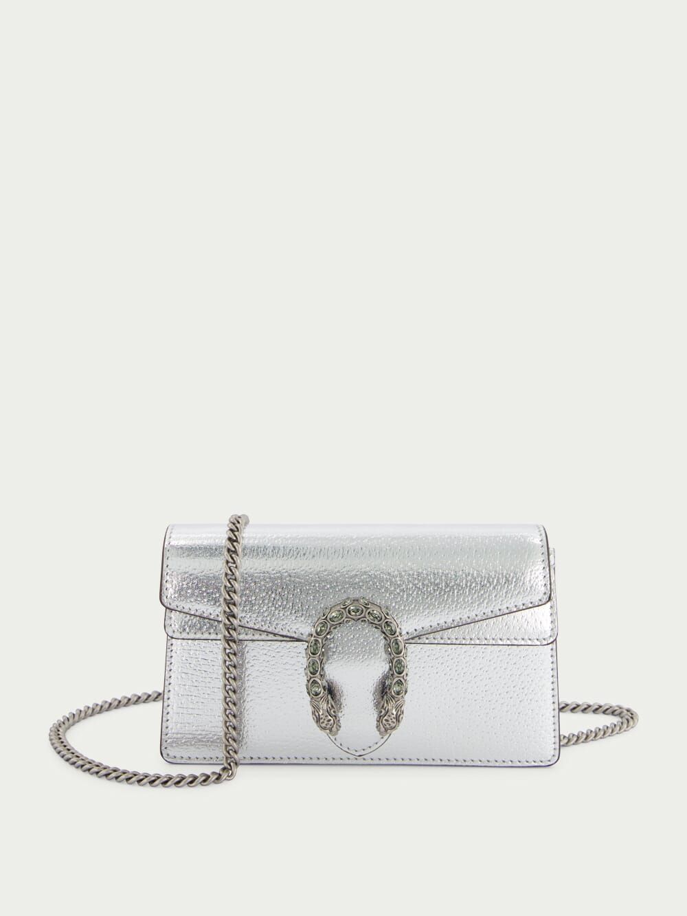 Gucci Dionysus Super Mini Bag – GG Supreme Canvas with Silver-Tone Hardware