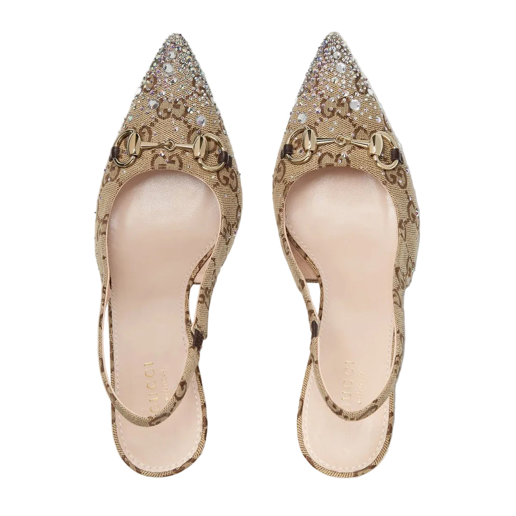 Gucci Horsebit Slingback Pumps