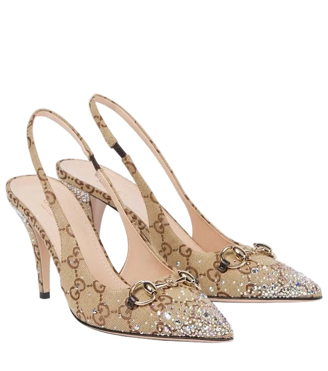 Gucci Horsebit Slingback Pumps
