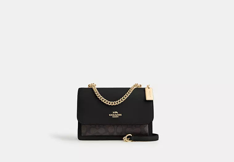 COACH Womens  Klare Crossbody Bag In Signature Canvas Handbag