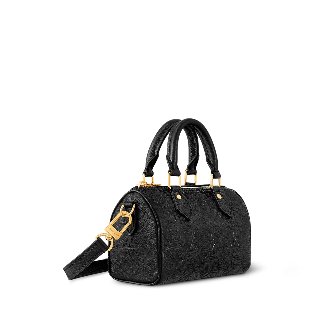 Louis Vuitton Black Monogram Empreinte Leather Speedy