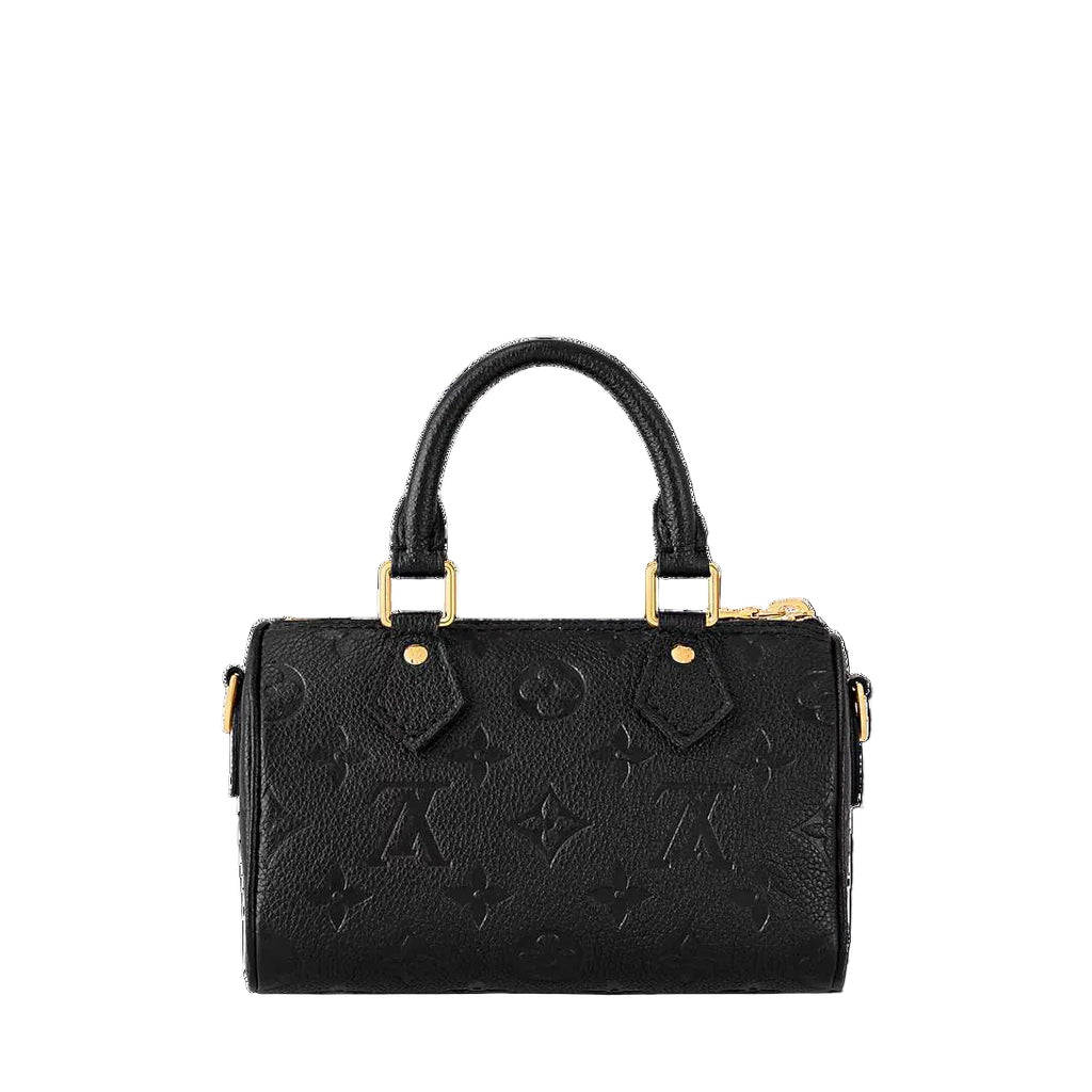 Louis Vuitton Black Monogram Empreinte Leather Speedy