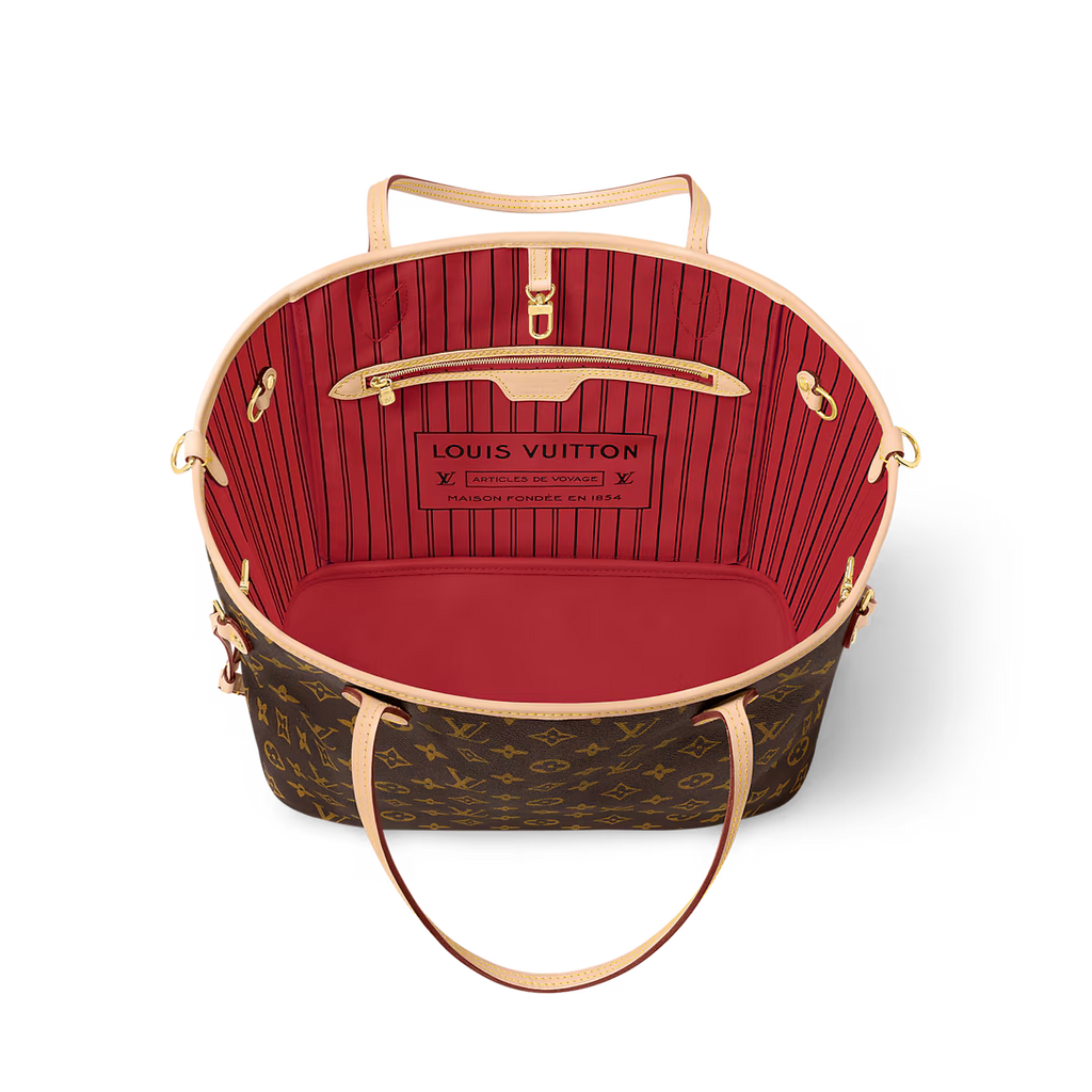 Louis Vuitton Brown Monogram Coated Canvas Neverfull GM Gold Hardware