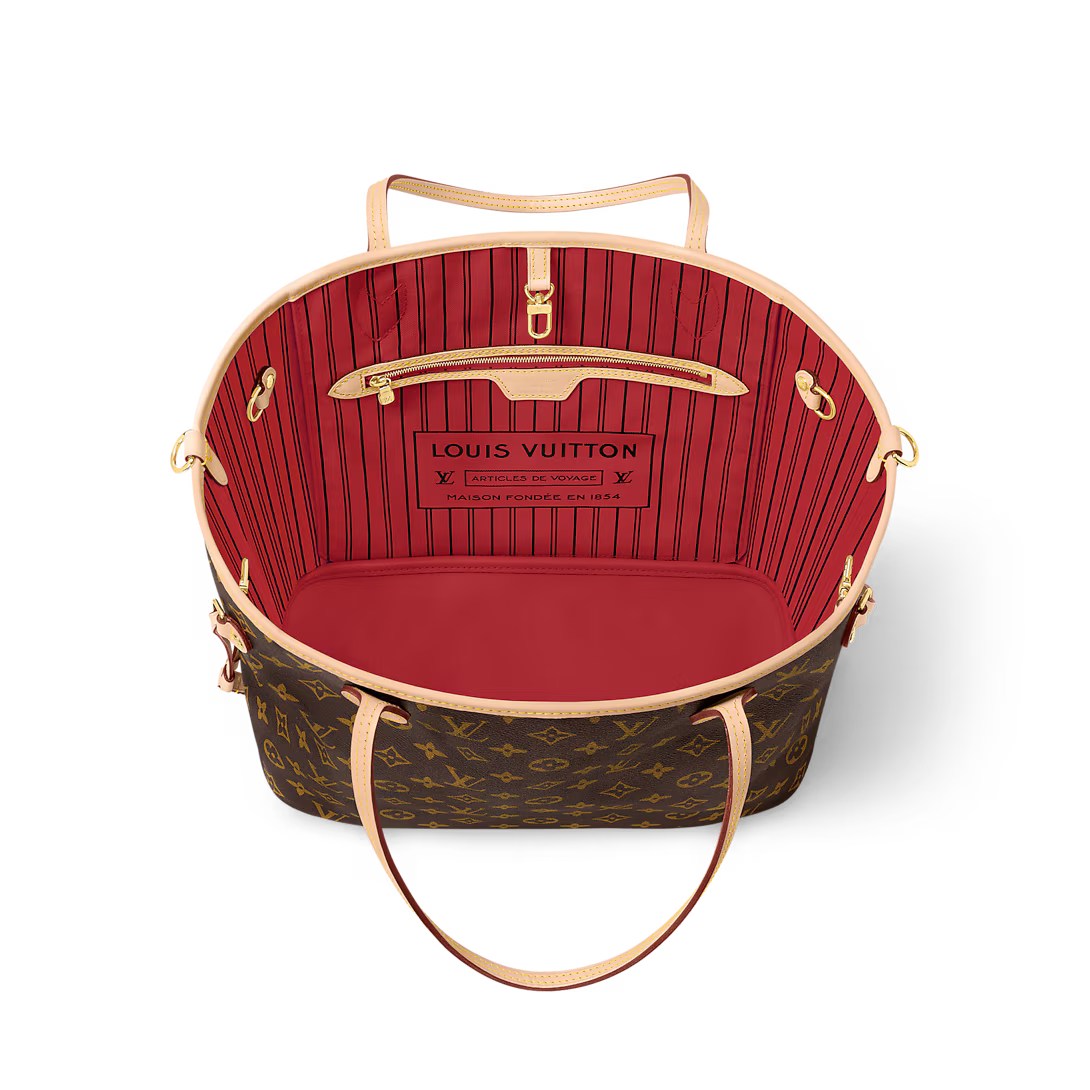 Louis Vuitton Brown Monogram Coated Canvas Neverfull GM Gold Hardware