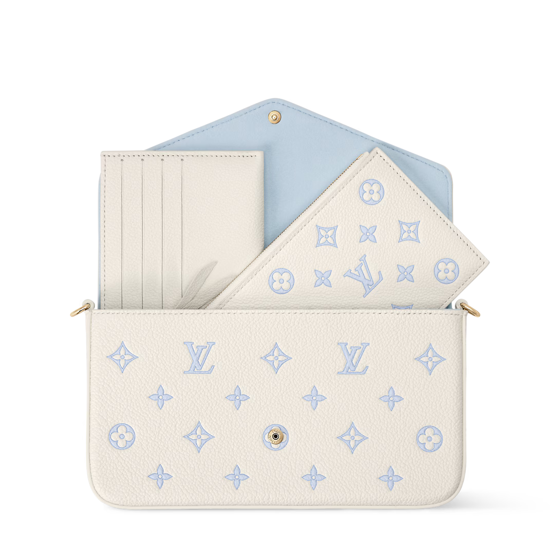 Louis Vuitton Empreinte Monogram Felicie Pochette Chain Wallet Eden