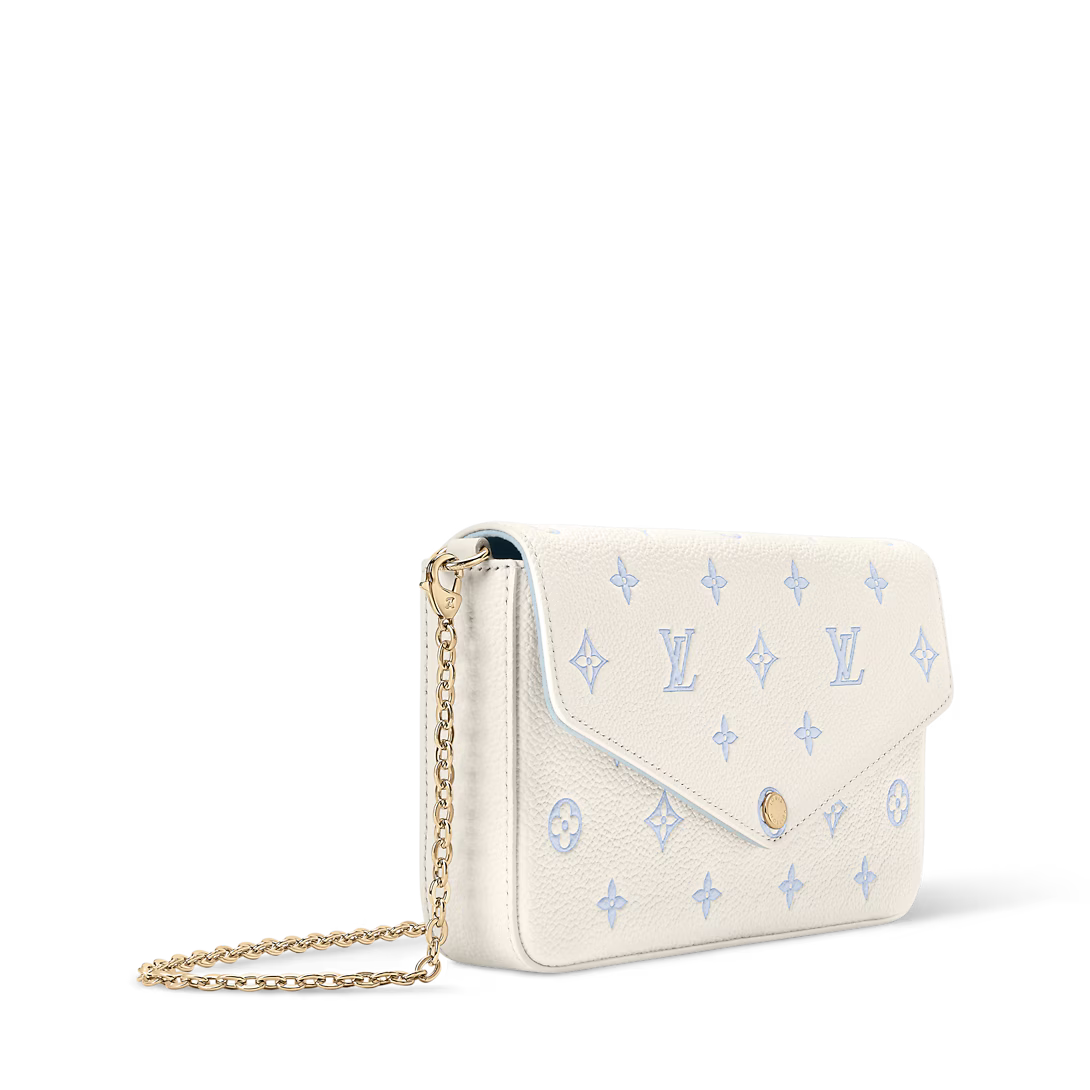 Louis Vuitton Empreinte Monogram Felicie Pochette Chain Wallet Eden