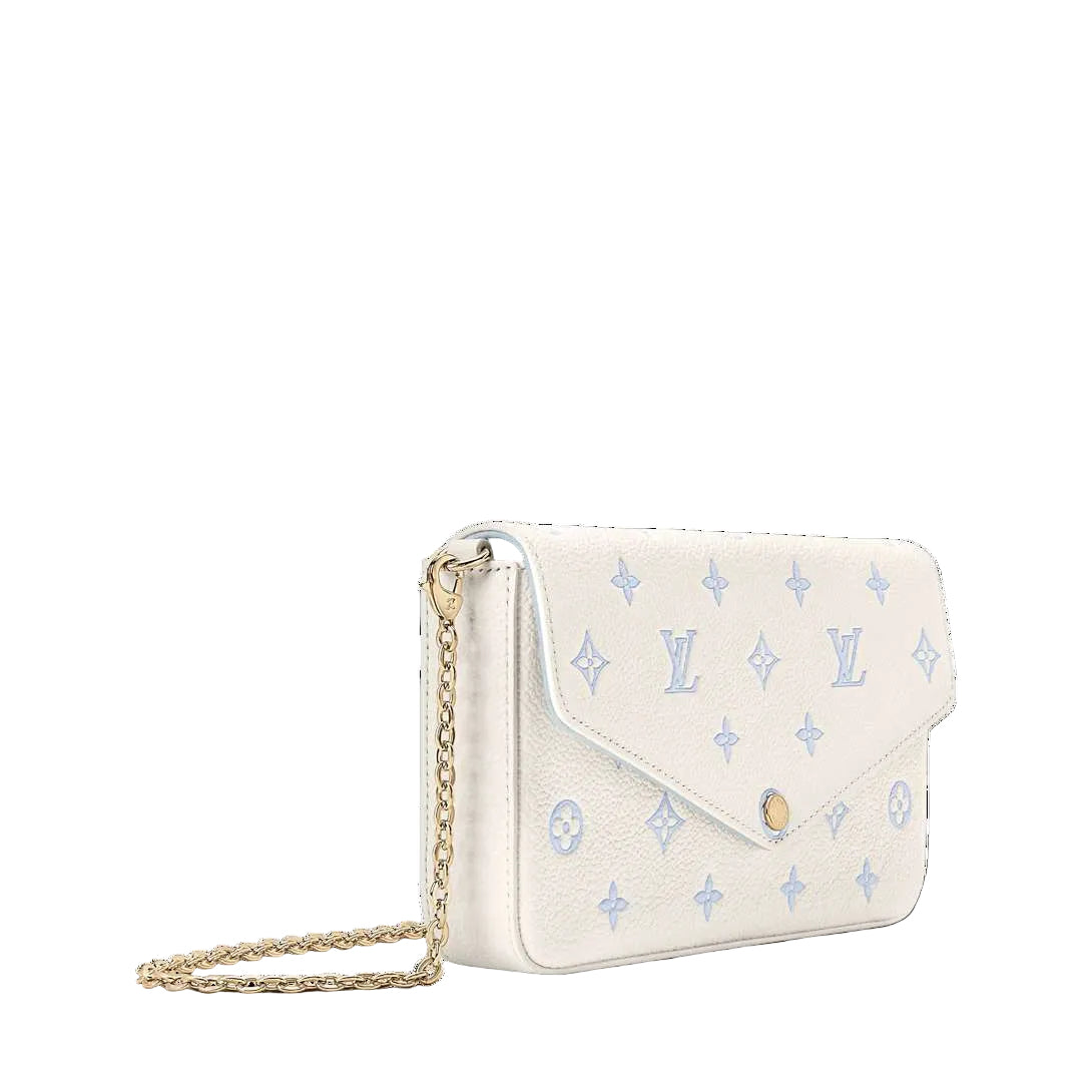 Louis Vuitton Empreinte Monogram Felicie Pochette Chain Wallet Eden
