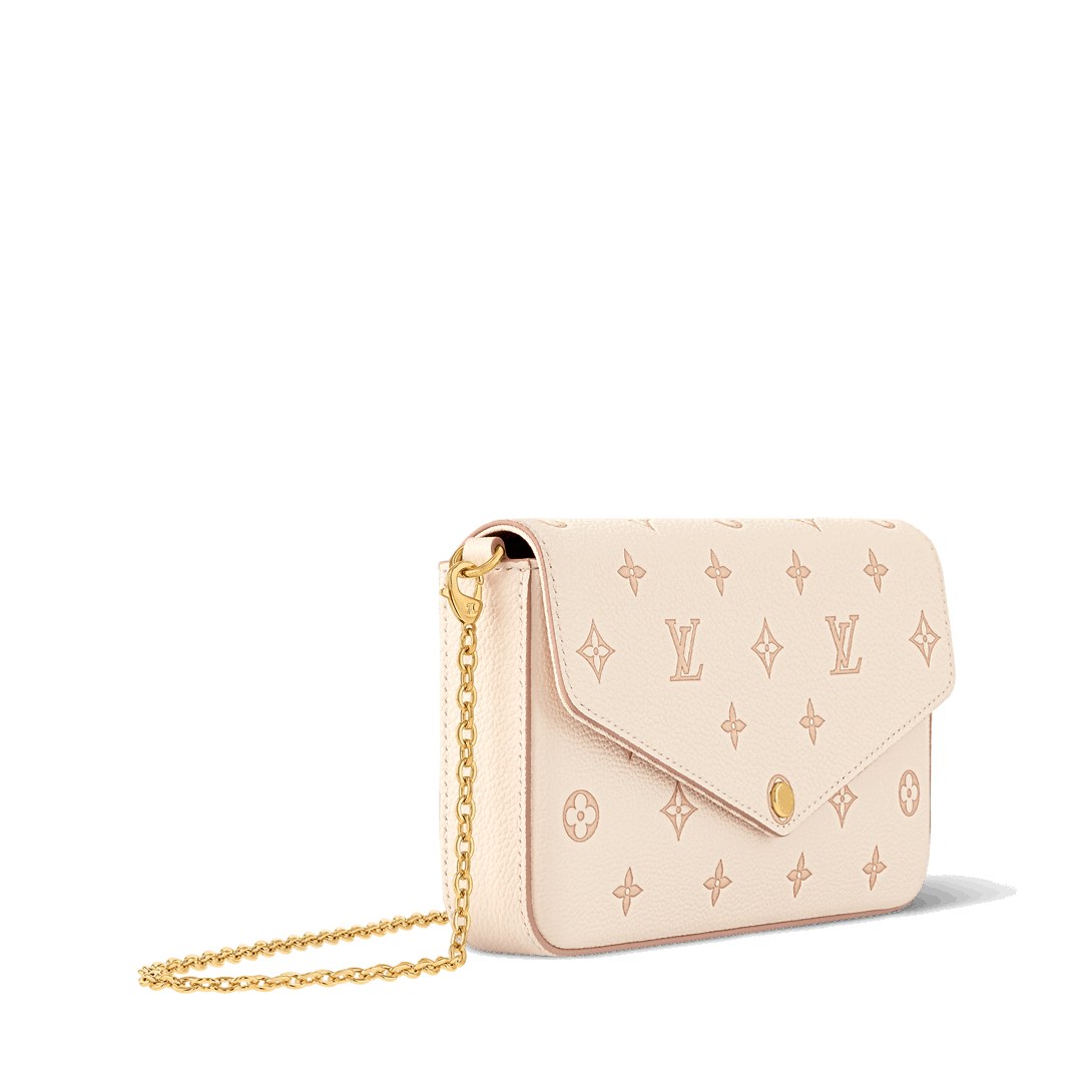 Louis Vuitton Empreinte Monogram Felicie Pochette Chain Wallet Eden