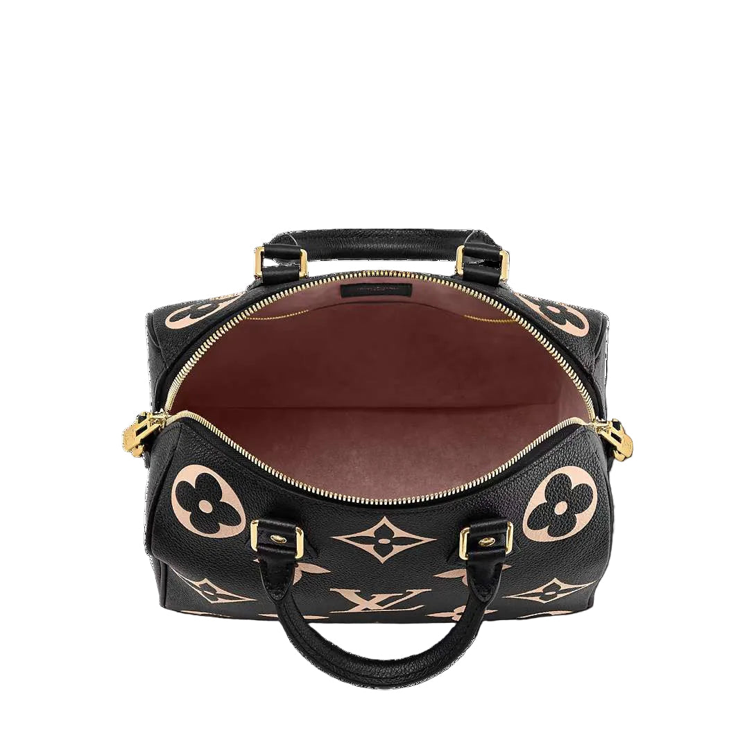 Speedy Bandoulière 25 Bicolour Monogram Empreinte Leather