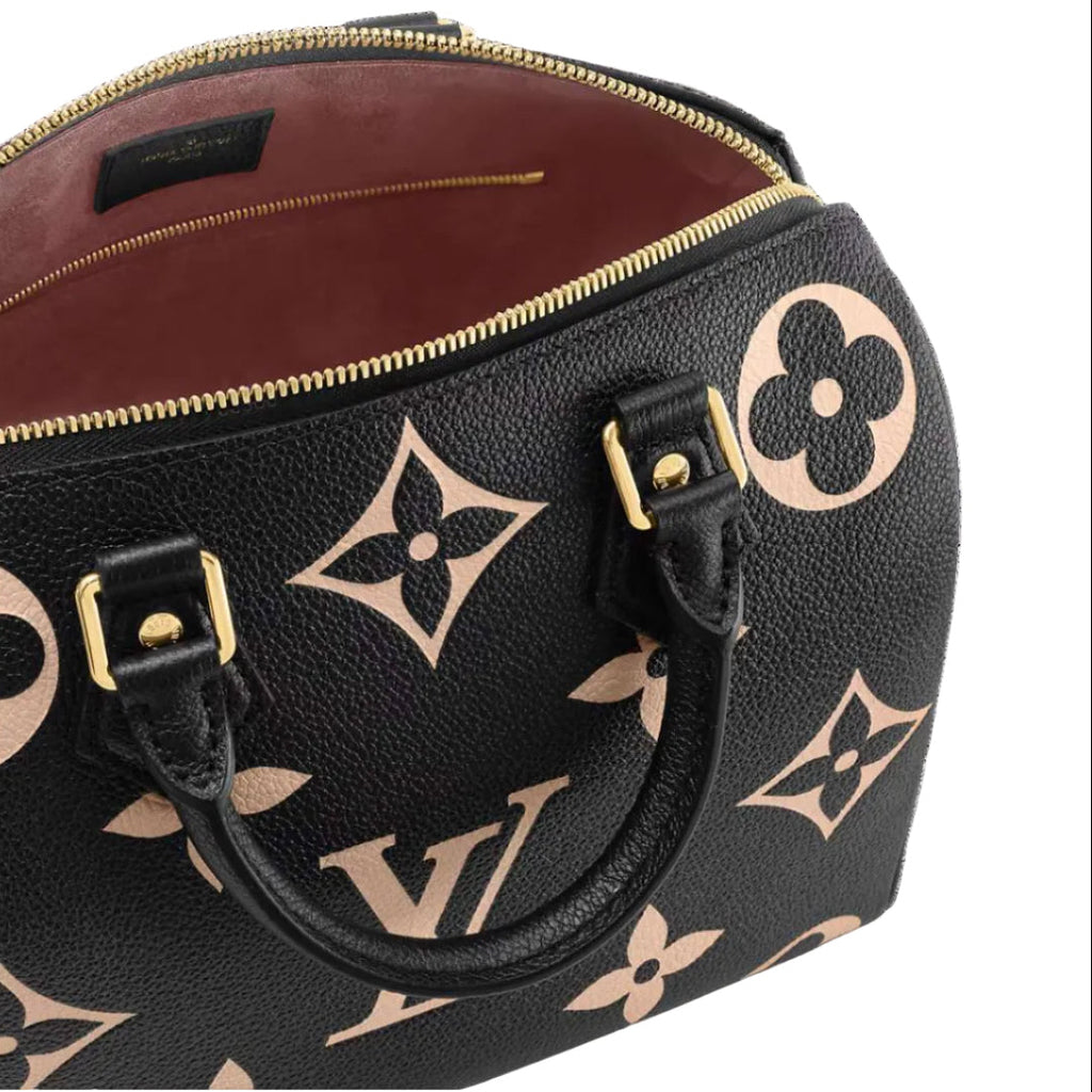 Speedy Bandoulière 25 Bicolour Monogram Empreinte Leather
