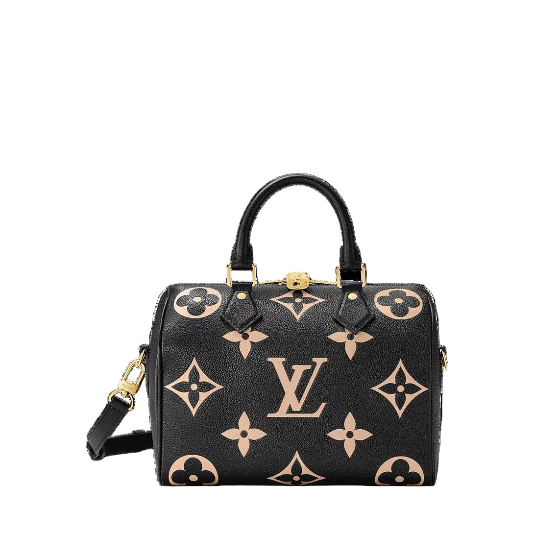 Speedy Bandoulière 25 Bicolour Monogram Empreinte Leather