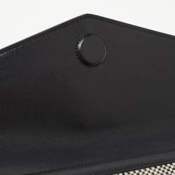 Saint Laurent Canvas Uptown Pouch Black White