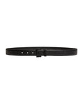 Saint Laurent Monogram Leather Belt – Black with Matte Black YSL Hardware
